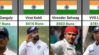 20 Indian Batsmen with Most Runs in Test Cricket History 2023 | Most Runs for India