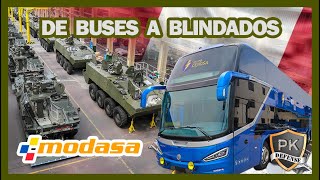 MODASA Y EL EJERCITO PERUANO -  DE BUSES A BLINDADOS.