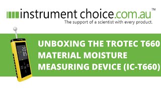 Unboxing the Trotec T660 Material Moisture Measuring Device (IC-T660)