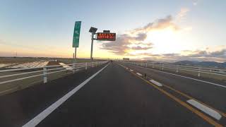 【二輪】嘉瀬ICから有明沿岸道路へ入り芦刈南ICまで【GoPro】