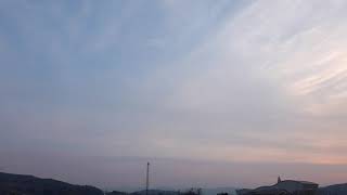 ウェザーリポート動画0227「夕陽」＠岩手県久慈市17:02頃