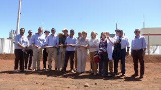 Imágenes del presidente Lacalle Pou en inauguración de subestaciones de UTE en Soriano