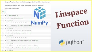 Python Numpy Tutorial - 6 ... Linspace Function || np.linspace( )