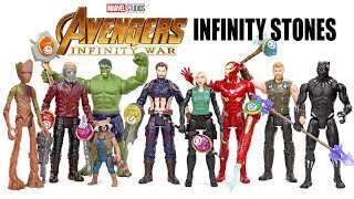 Every Avengers Infinity War 6" Figures w/ Captain America Iron Man Black Panther + Infinity Stones