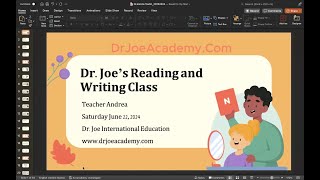 Grade 1 English Reading 1211 #Writing #Reading #Speaking #onling writing class #DrJoeWriting