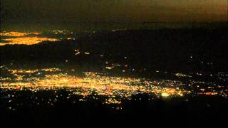 富士五合目2400mの回転夜景（富士宮口）／微速度撮影　Time Lapse／Night view from the Mount Fuji fifth stage．（Revolving）