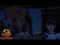 Yasmina hides from Suchomimus! Jurassic World Chaos Theory Season 2 Clip