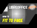 libreoffice how to fit to page