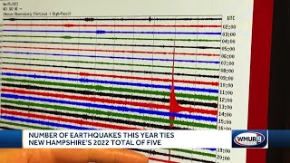 Number of earthquakes this year ties New Hampshire's 2022 total of five