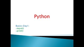 Python Basics input and print functions Telugu