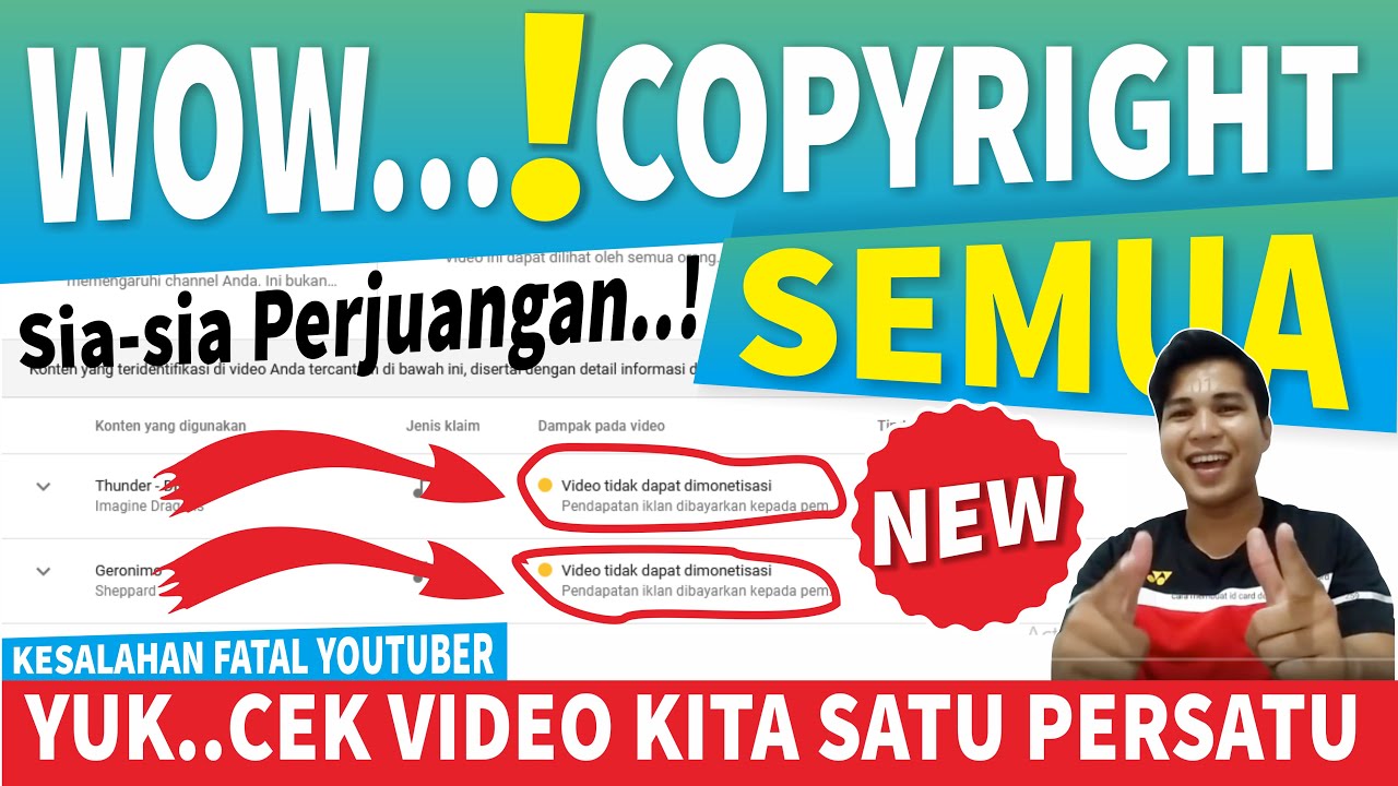 Cara Mengetahui Video Kena Hak Cipta 2021 | Cara Melihat Copyright ...