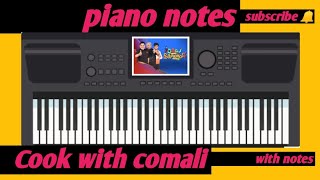cook with comali comedy bgm keyboard notes