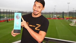 Man United's Zlatan Ibrahimovic named Player of the Month