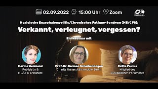 ME/CFS: Verkannt, verleugnet, vergessen? Mit Marina Weisband & Carmen Scheibenbogen.