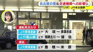 東海道新幹線に最大45分程度の遅れ…雪による鉄道への影響拡大 JR東海道線等の一部区間で終日運転見合わせ