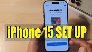 iPhone 15 SET UP Guide