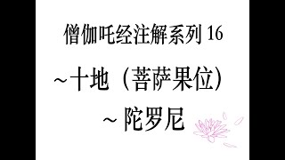 僧伽吒经注解系列16： 什么是“十地”（菩萨果位）？什么是“陀罗尼”（法陀罗尼，义陀罗尼，咒陀罗尼，忍陀罗尼）？