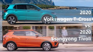 2020 Volkswagen T-Cross vs 2020 Ssangyong Tivoli (technical comparison)