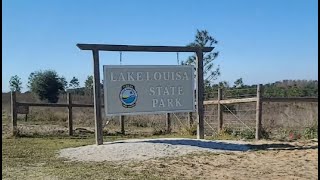 Lake Louisa State Park full campground tour and every campsite and cabin recorded.