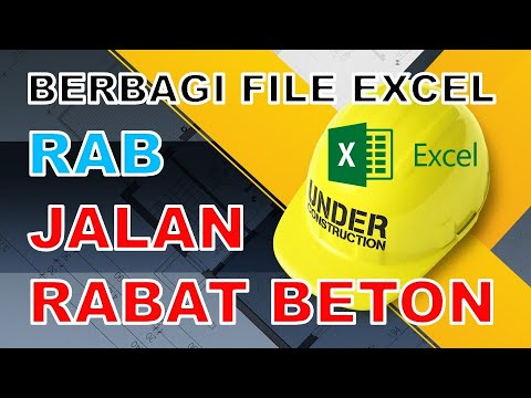 Berbagi File Gambar Dan Excel Rab Jalan Rabat Beton Youtube