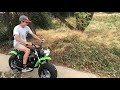 coleman mini bike bt200x assembly and quick ride