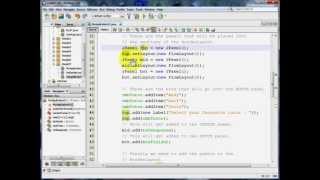 Java GUI - A Small Application