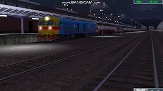 HID 4505 ขบวนรถเร็ว 170 ผ่านสถานีนาสาร สุราษฎร์ธานี l Trainz Simulator รถไฟไทย