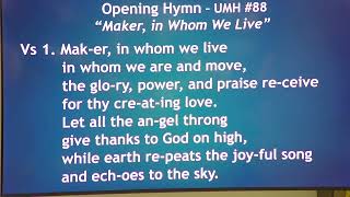 Hopewell UMC Live Sunday Worship - 11/17/2024