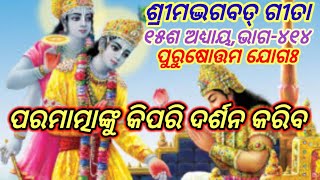 ଶ୍ରୀମଦ୍ଭଗବତ୍ ଗୀତା/ ପରମତ୍ମାଙ୍କୁ କିପରି ଦର୍ଶନ କରିବେ/  @Odia Purana Pruthivee