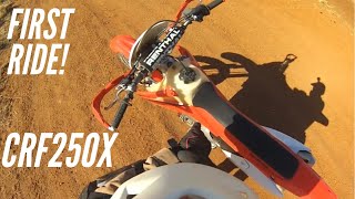 Honda CRF250X - FIRST RIDE - GoPro