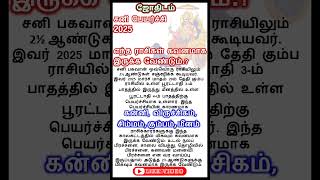 சனி பெயர்ச்சி 2025: எந்த ராசிகள் கவனமாக இருக்க வேண்டும்.? #சனிபெயர்ச்சி #சனி #shorts #astrology