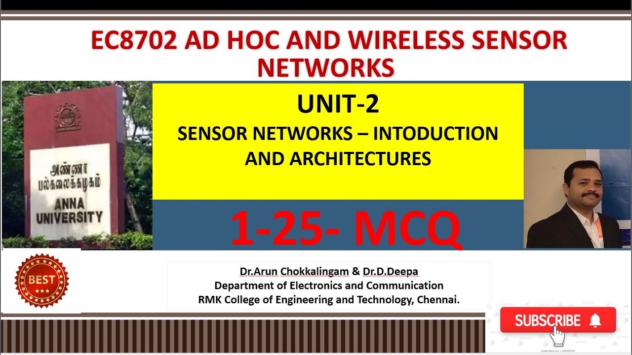 EC8702 AD HOC AND WIRELESS SENSOR NETWORKS- UNIT-2-MCQ- PART-1 - YouTube