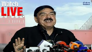 LIVE Sheikh Rasheed Important Press Conference - Vote of No Confidence Motion - SAMAA TV