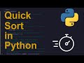 Quick Sort Code in Python | Sorting Algorithms | Python Coding Tutorial | Python Coding Interview