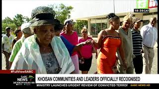 Khoisan communities and leaders officially recognised