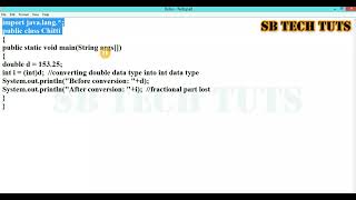 Type Casting in Java | Narrowing | Explicit Conversion | Java Programming | Telugu