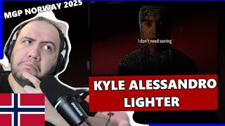 🇳🇴 Kyle Alessandro - Lighter (Lyric video) | Melodi Gran Prix Norway 2025 | Nordic REACTION