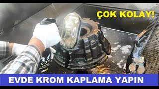 KROM KAPLAMA NASIL YAPILIR?   ARTIK ÇOK KOLAY --- EVDE NİKELAJ KAPLAMA-- DGN Krom Kaplama