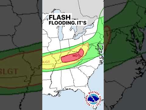 Heavy rain and flash flooding in the Ohio River Valley on Thursday, July 27.