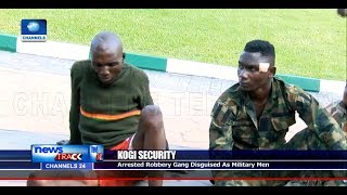 Police Parade Suspected Armed Robbers Disguised As Army In Kogi