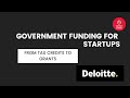 Government Funding for Startups