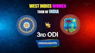 Highlights: 3rd ODI, India Women vs West Indies Women | 3rd ODI - INDW vs WIW