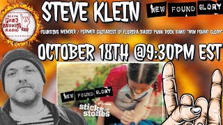 Steve Klein Formerly Of New Found Glory Interview On 99.9 Punk World Radio FM