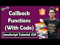 Callback functions in javascript | JavaScript Tutorial In Hindi #37