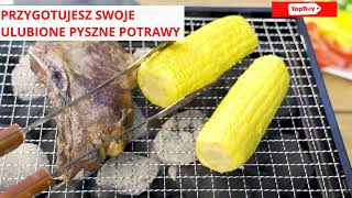 Grill węglowy składany 36 x 26 cm GRILL TURYSTYCZNY SKŁADANY PIKNIKOWY BBQ