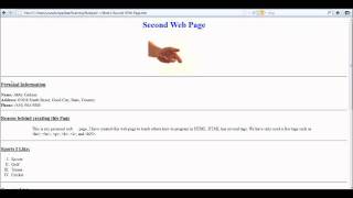 HTML Tutorial 8 - Linking HTML Documents Part 1