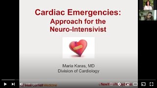 Neuro Lecture: Cardiac Emergencies with Dr Maria Kharas