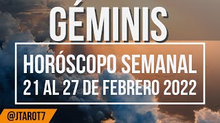 Géminis ♊️ HORÓSCOPO SEMANAL DEL 21 AL 27 DE FEBRERO 2022 | J.Tarot