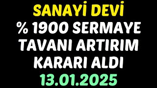 SANAYİ DEVİ % 1900 SERMAYE TAVANI ARTIRIM KARARI ALDI #borsa #hisse #kaphaberleri #TUPRS #tuprs