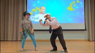 3.21.24(1)#8舊歡如夢Paul+Elsa老師伴舞💃今年在香港第19日場, 東東翠兒主辦,被邀請伴18隻舞蹈@東頭邨社區會堂